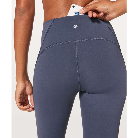 Lululemon Train Times High Rise Mesh Panel 21" Crop Tight Leggings Dazed Blue 6 - Picture 5 of 15